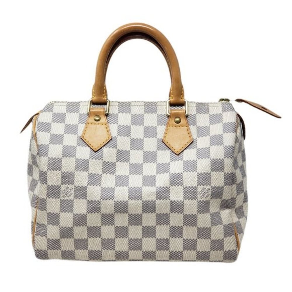AUTH Louis Vuitton Damier Azur Speedy 25 Hand Bag - Picture 1 of 13